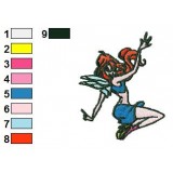 Sweet Bloom Winx Club Embroidery Design